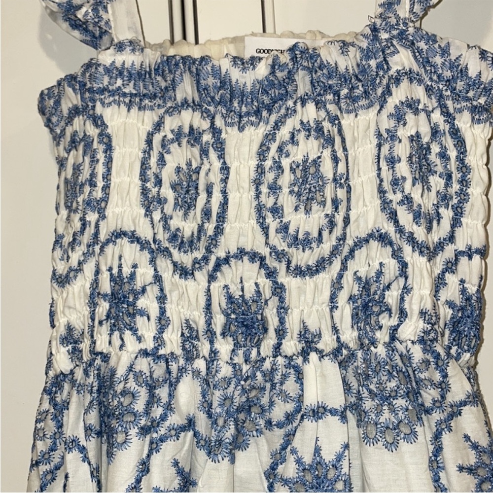 Goodnight Macaroon Blue & White Printed Maxi Dress - Picture 5 of 11
